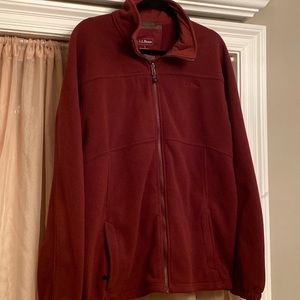 L.L. Bean fleece zip Mens L